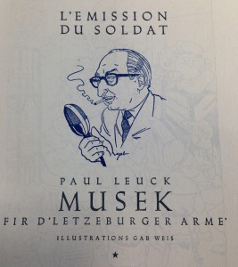 Source: WEIS Gab, L’emission du Soldat, in: Les cahiers luxembourgoises, numéro de Nöel, Luxembourg 1954.